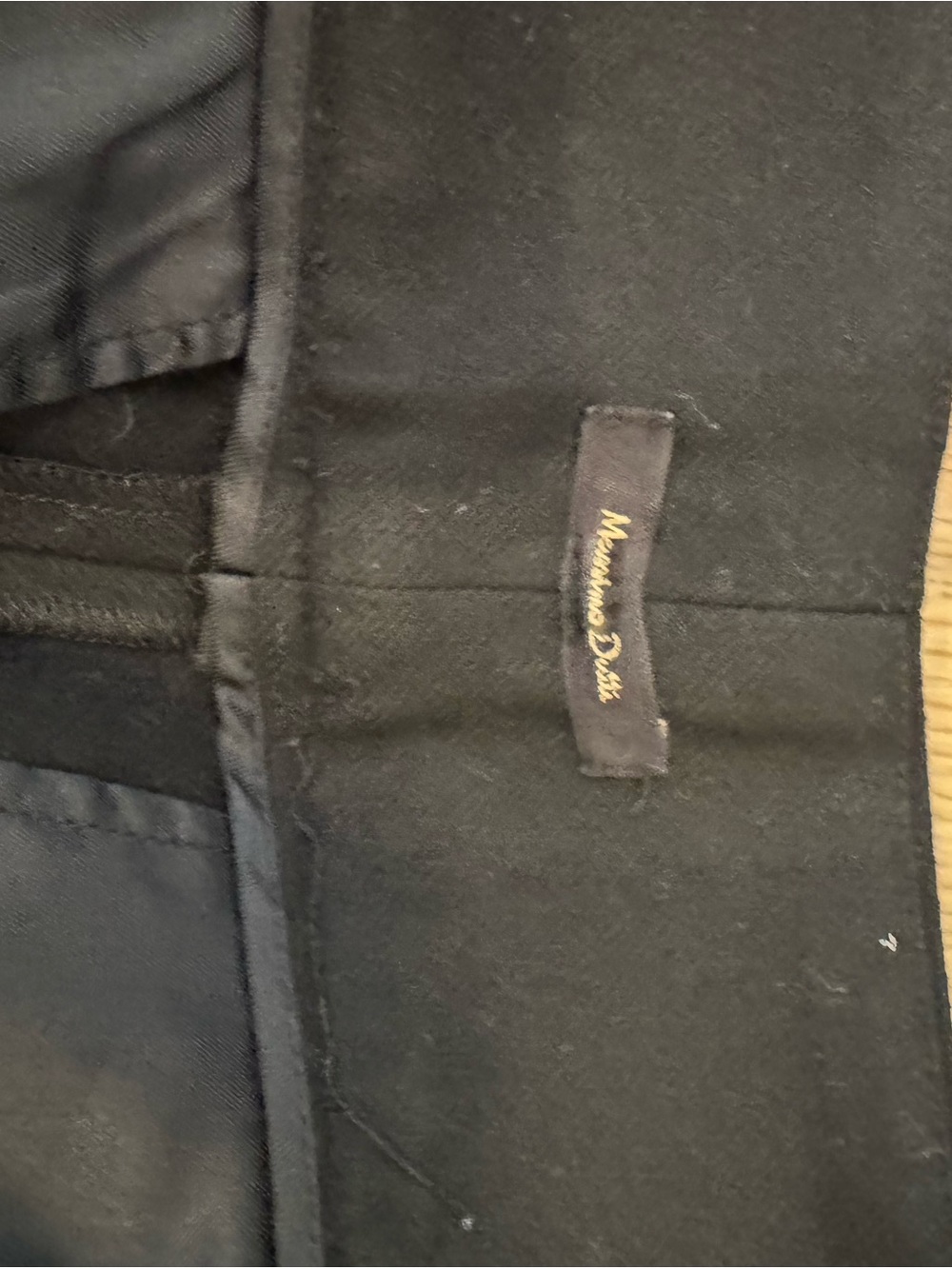 MASSIMO DUTTI Black Wide-Leg Trousers - Picture 5 of 5